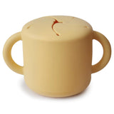 Mushie Snackbecher, Daffodil, aus Silikon, BPA-frei