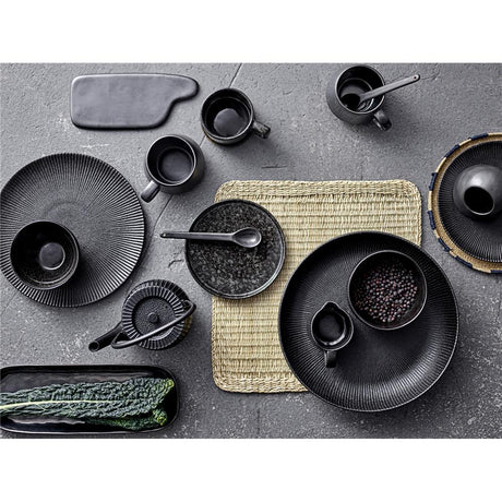 Bloomingville Neri Schüssel, Schwarz, 700ml, Steingut, dänisches Design