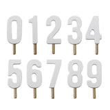 Bloomingville MINI Junaid Geburtstagsdekoration für Kindergeburtstag, Rosa, Geburtstagszug mit Zahlen