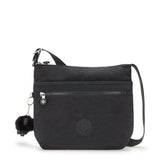 Kipling ARTO M, Mittelgroße Umhängetasche, Black Noir (schwarz), Schultertasche mit Reißverschluss