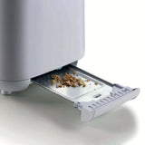 Ariete Breakfast Toaster, Weiß, 2-Scheiben-Toaster mit Sandwichzangen, Klassisches Design