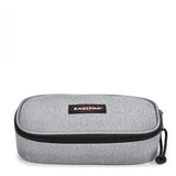 Eastpak Federmäppchen OVAL XL SINGLE Sunday Grey (grau), große Federmappe, Federtasche