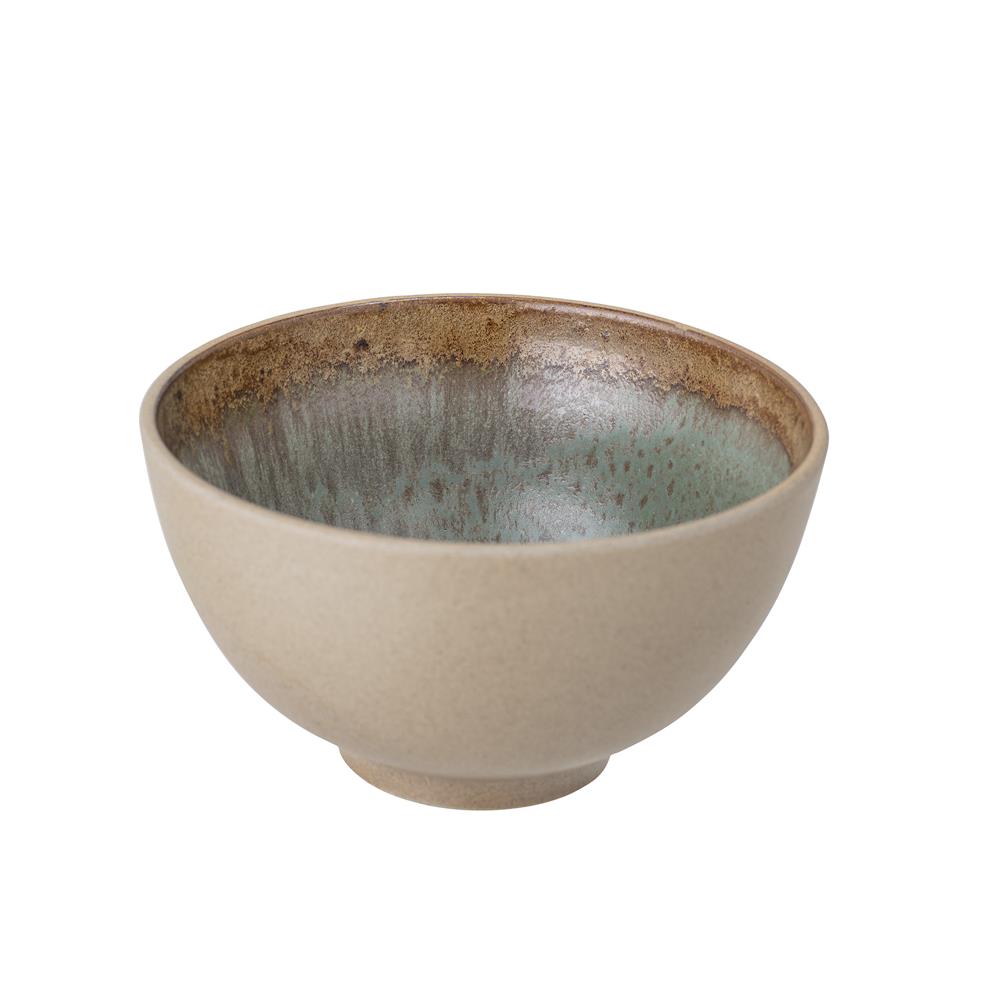 Bloomingville Lee Schale mit Deckel Steingut Beige 19,5 x 10 cm