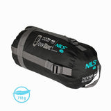 NILS CAMP Ultra Light Schlafsack Schwarz-Blau - leichter Sommerschlafsack für Camping & Trekking