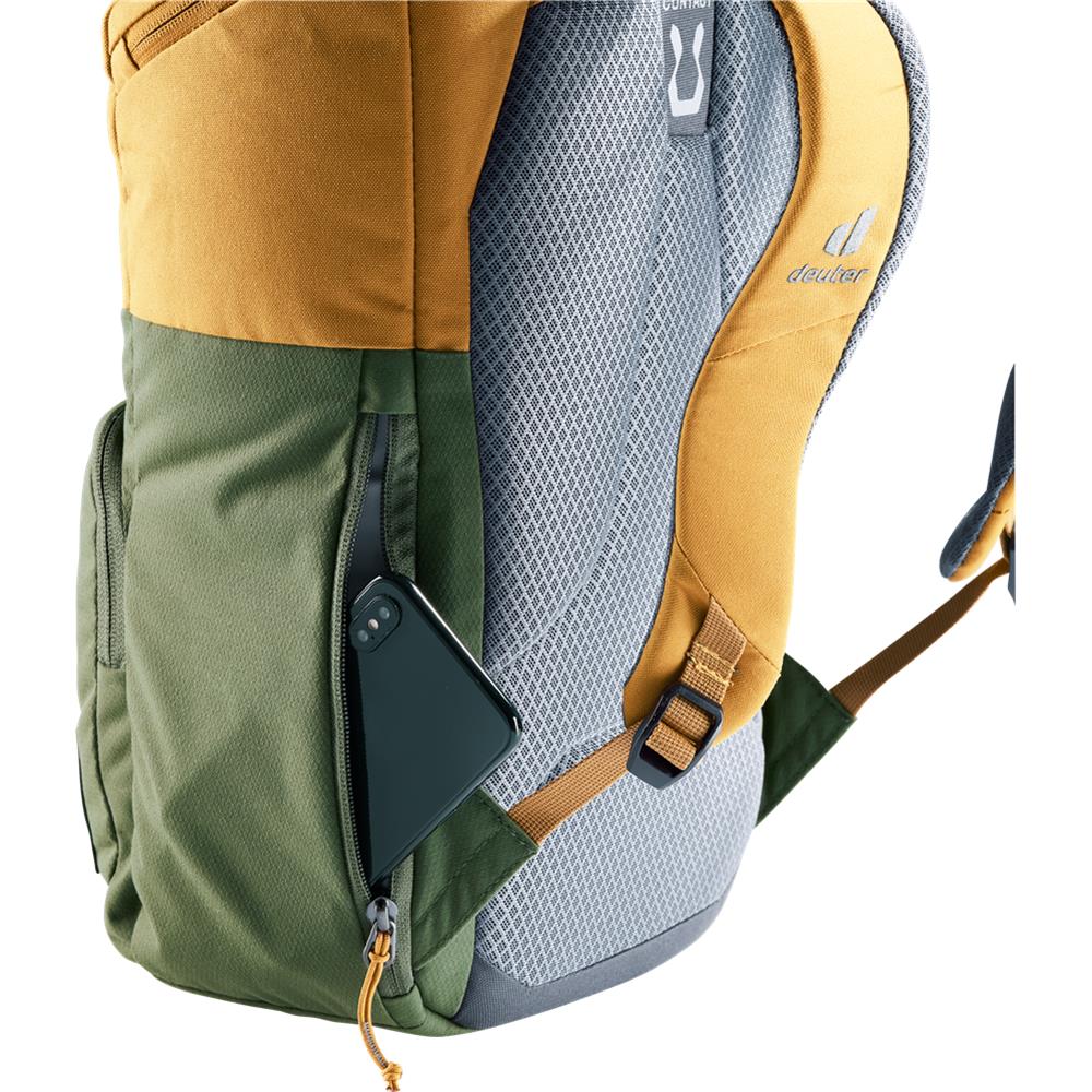 Deuter Overday, Kinderrucksack, khaki-cinnamon (grün), 15L, für Kinder ab 10 Jahre