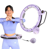 Hula Hoop Reifen mit Zähler, Magneten und Gewicht verstellbar Violett | HMS HHM13