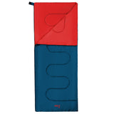 NILS CAMP Schlafsack Blau-Rot - leichter Sommerschlafsack für Camping, Trekking & Outdoor