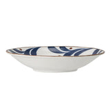 Bloomingville Camellia Servierschale blau Ø22cm Porzellan Servierschüssel großer tiefer Teller dänisches Design
