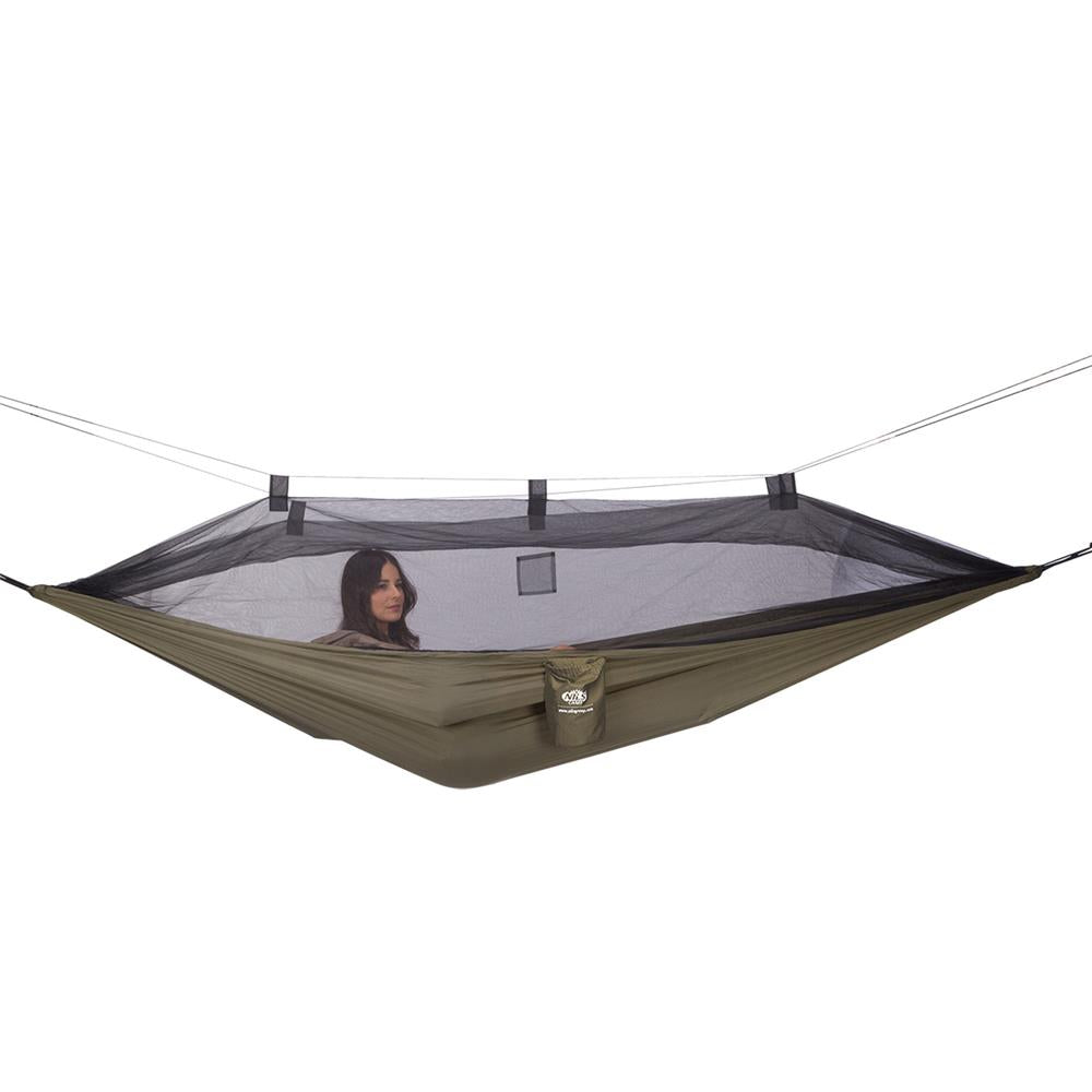 NILS CAMP Hängematte mit Moskitonetz - Outdoor Hängematte für Camping, Trekking & Garten