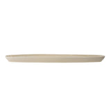 Bloomingville Bea Servierplatte, Natur, 35,5x8cm, Steingut, mit Blumenmotiv, dänisches Design