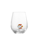 Bloomingville Misa Trinkglas, 560 ml, aus Glas mit Fischfigur im Inneren