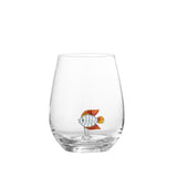 Bloomingville Misa Trinkglas, 560 ml, aus Glas mit Fischfigur im Inneren