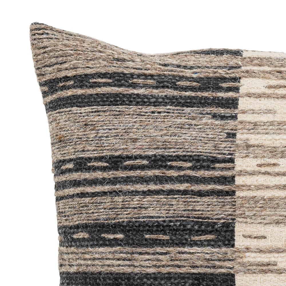 Bloomingville Seaford Kissen Natur 45x45 cm – Baumwolle, bestickt & dekorativ
