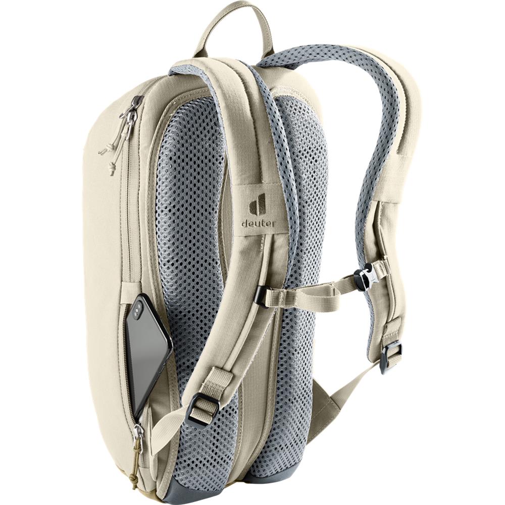 deuter Stepout, Rucksack, bone-desert (beige), 12L, mit Flaschenhalter und Tabletfach