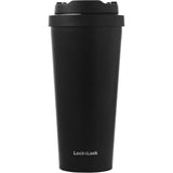 LocknLock Edelstahl-Thermobecher 550 ml mit One-Touch-Deckel, Schwarz