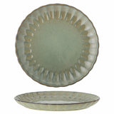 Bloomingville Latina Teller, Grün, 27 cm, Steingut, Speiseteller, dänisches Design