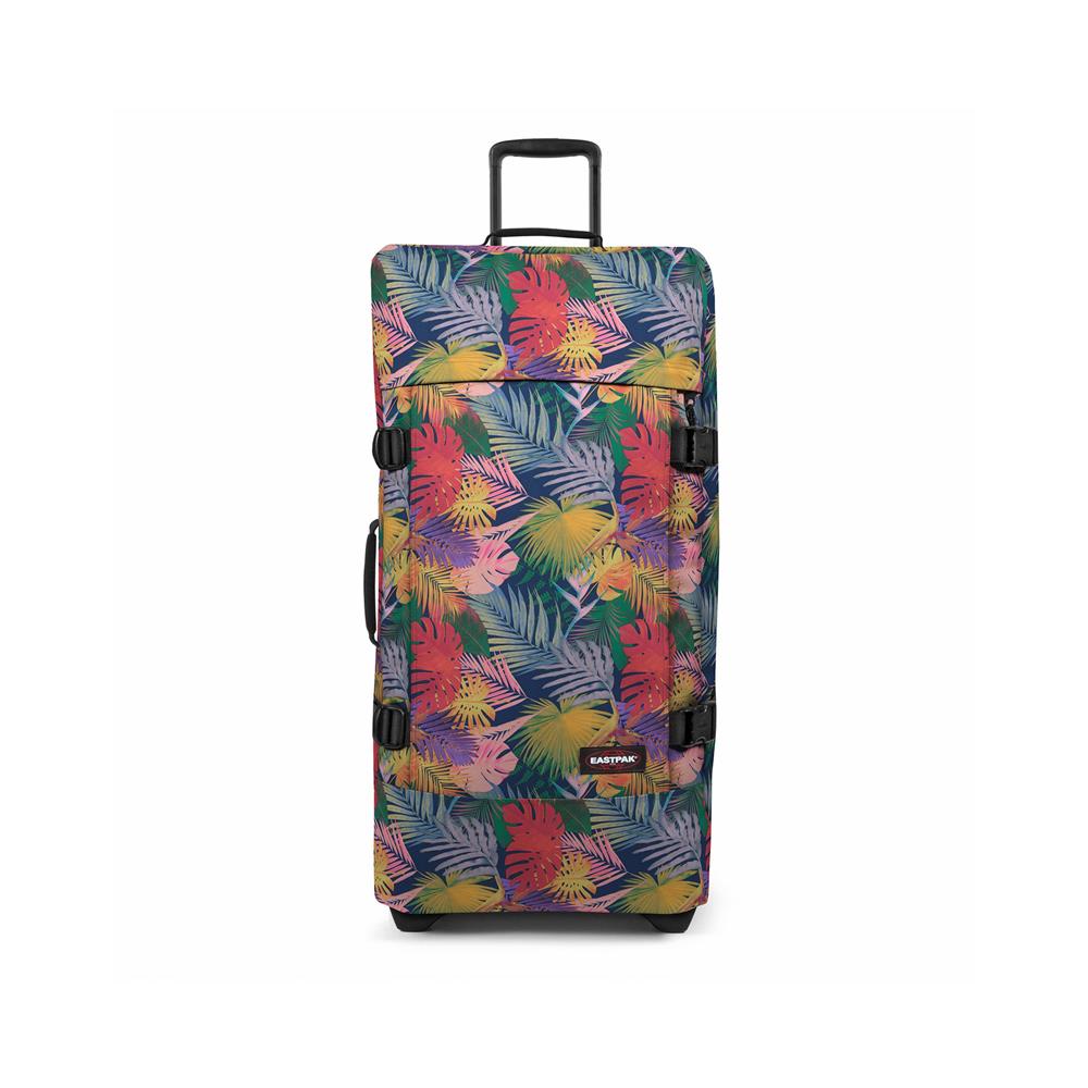 Eastpak TRANVERZ L, Großer Reisetrolley, Brize RetroNavy (bunt), 121L, Rollkoffer mit 2 Rädern und TSA-Schloss