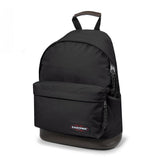 Eastpak WYOMING, Rucksack, Black (schwarz), 24L, mit Leder-Unterseite