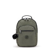 Kipling SEOUL S, Kleiner Rucksack, Green Moss (grün), 14L, mit 11-Zoll-Tabletfach
