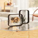 Umbra Bellwood Tischbilderrahmen, zweiseitiger Bilderrahmen in Walnuss Antik