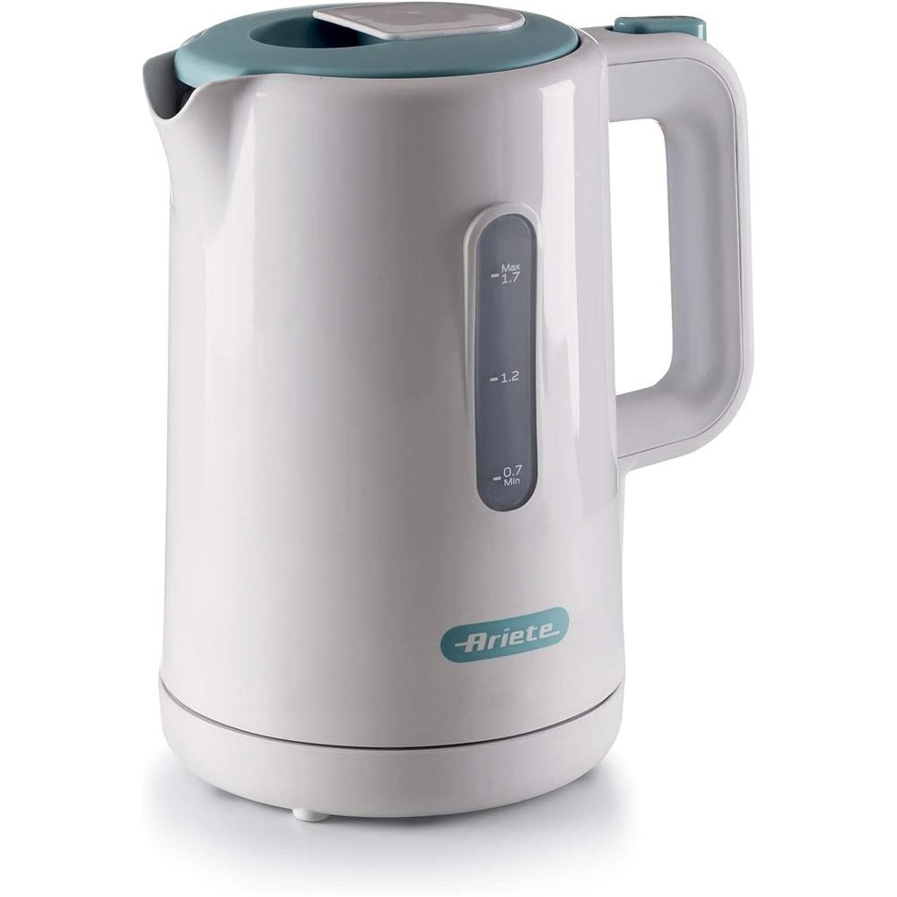 Ariete Breakfast Wasserkocher, Weiß, 1,7L, Wasserstandsanzeige, 2200W, Klassisches Design