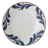 Bloomingville Camellia Servierschale blau Ø22cm Porzellan Servierschüssel großer tiefer Teller dänisches Design