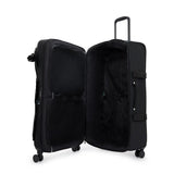Kipling SPONTANEOUS L, Großer Reisekoffer, Black Noir (schwarz), 101L, 4-Rollen, TSA-Schloss