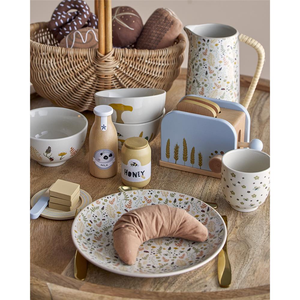 Bloomingville MINI Harvest Müslischalen 3er Set 320ml Natur Steingut Müslischüsseln dänisches Design