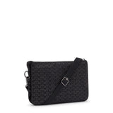Kipling RIRI Kleine Umhängetasche, Schultertasche in Signature Emb (schwarz)