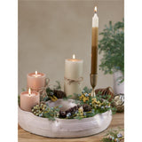 Bloomingville Leda Tablett, Grau, Steinzeug D35xH7,5 cm