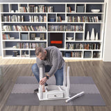 HMS Premium MP12 Puzzle‑Matte Fitness Unterlegmatte 9‑teilig 12 mm Dunkelgrau