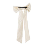 Bloomingville Ruby Weihnachtsschleife, Weiß, Samtschleife mit Clip 53 cm