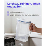 LocknLock Kühlschrankkrug 3L blau - Kunststoff, Krug mit Deckel, BPA-frei, auslaufsicher