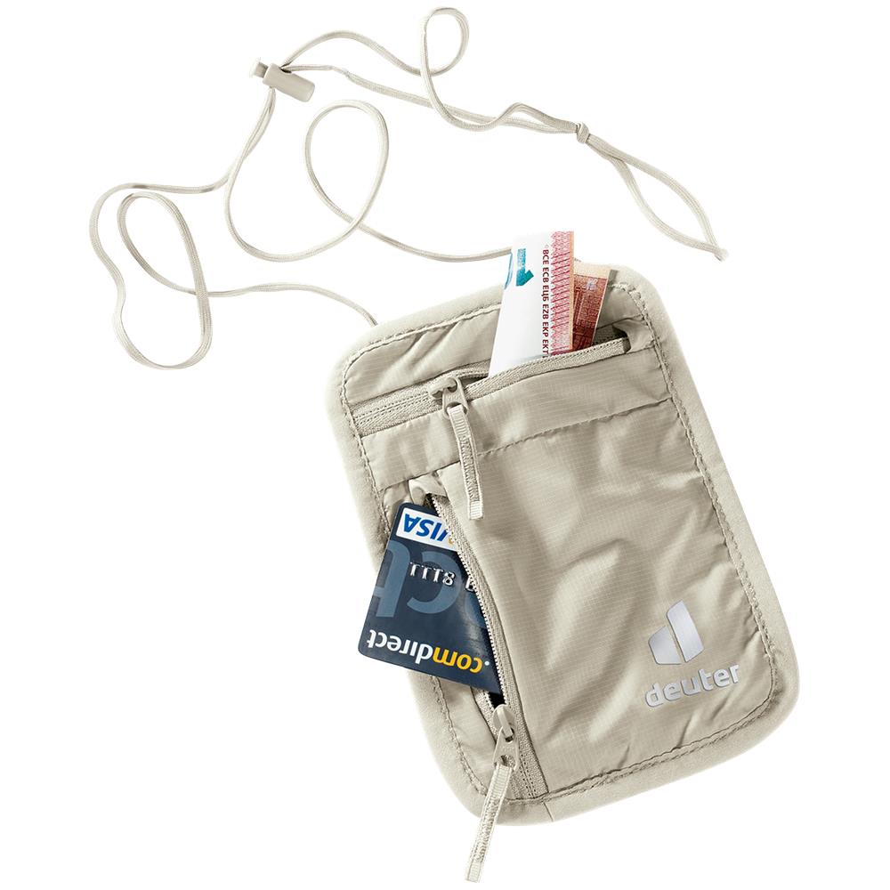 deuter Security Wallet I, Brustbeutel, sand (beige), Geldbörse, Portemonnaie, Reiseetui
