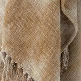 Bloomingville Thelma Decke gelb 150x125 cm aus Baumwolle – Wohndecke Kuscheldecke