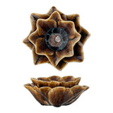 Bloomingville Dinah Teelichthalter braun Steingut organische Form