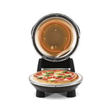G3Ferrari elektrischer Pizzaofen Napoletana schwarz inkl. 2-ten Stein zum Überbacken im Deckel bis 400 °C
