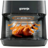 Gorenje AF1350DWB Heißluftfritteuse mit Sichtfenster 1350W 5,4L Antihaft Beschichtung schwarz
