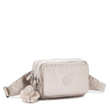 Kipling ABANU MULTI, 2-in-1-Crossbody- und Bauchtasche, Metallic Glow (beige), Schultertasche