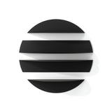 Umbra Solis Wandregal in Schwarz, rundes Metallregal mit 4 separaten Ablageelementen