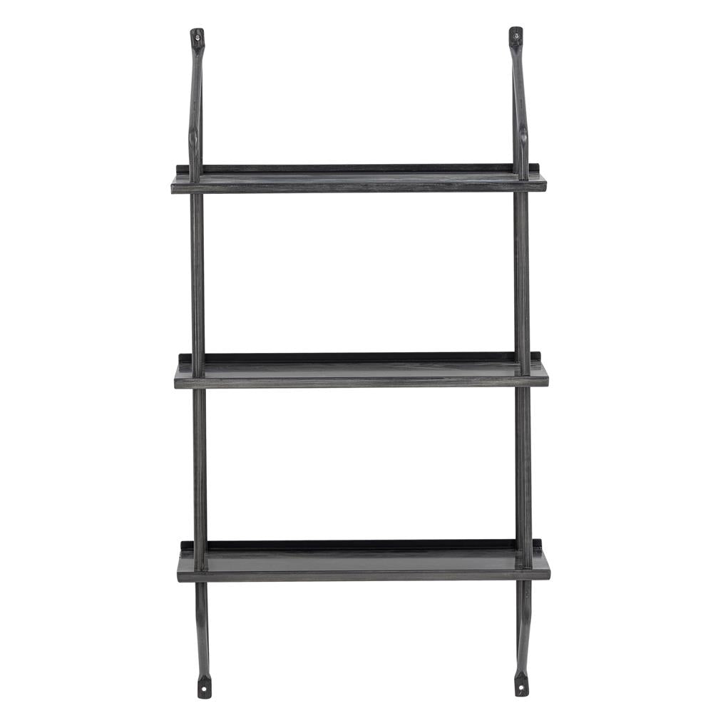Bloomingville Sindre Regal Schwarz Metall 90cm Wandregal minimalistisch