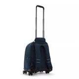 Kipling NEW ZEA, Großer Schulrucksack mit Rollen und Laptopfach, 26L, True Blue Tonal (blau)