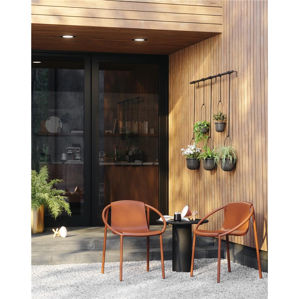 Umbra Triflora Vase in Schwarz, 5er-Hängeblumentopf für Wand- und Deckenmontage