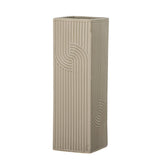 Bloomingville Heeira Vase Braun Steingut 26 cm schlank