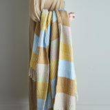 Bloomingville Isnel Decke bunt recycelte Baumwolle 160x130 cm