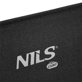 NILS CAMP Klappstuhl – faltbarer Campingstuhl für Garten & Outdoor, schwarz