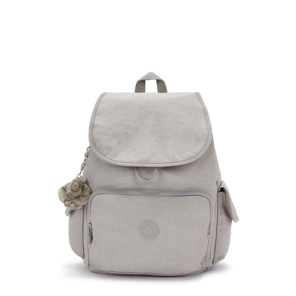 Kipling CITY PACK M, Mittelgroßer Rucksack, Grey Gris (grau), 16L, Stylisch & Kompakt