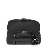 Kipling TEAGAN US, Kleine Reisetasche, Black Noir (schwarz), 39L, Handgepäck, 2-Rollen
