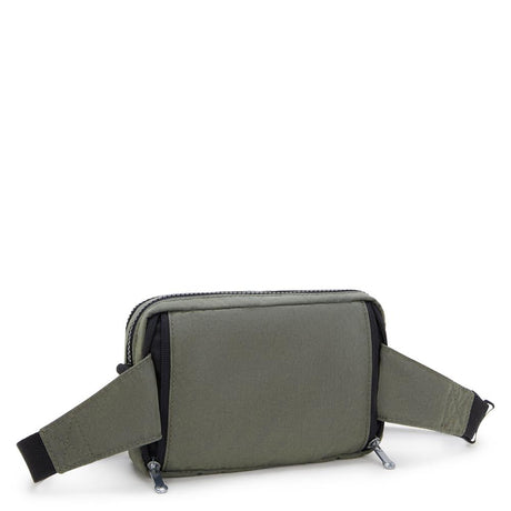 Kipling ABANU MULTI, 2-in-1-Crossbody- und Bauchtasche, Green Moss (grün), Schultertasche