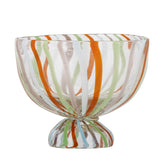 Bloomingville Savya Schale, Grün, Glas, D17xH15 cm